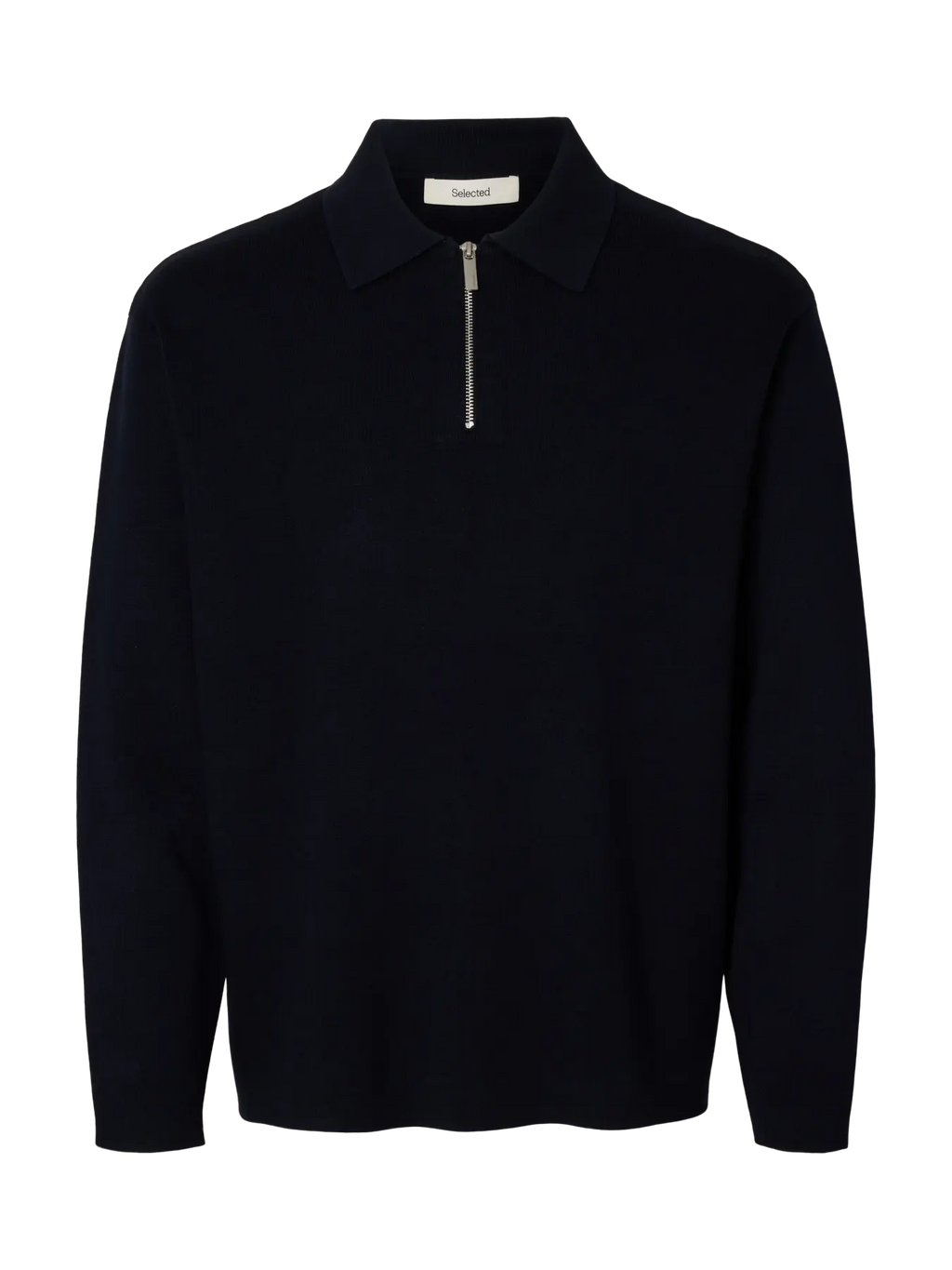 SLMTELLER FN HALF ZIP POLO – BLACK