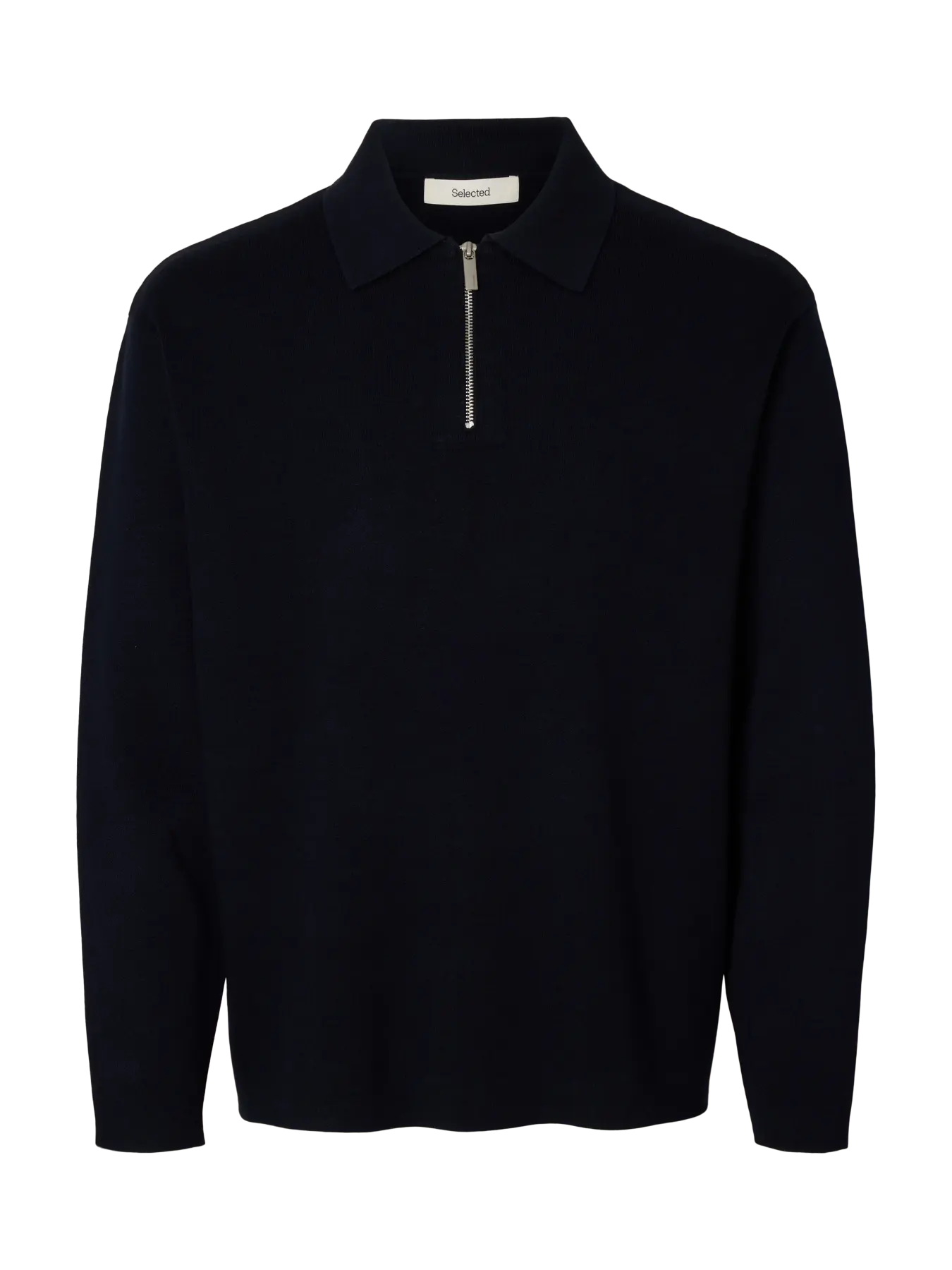 SLMTELLER FN HALF ZIP POLO – BLACK